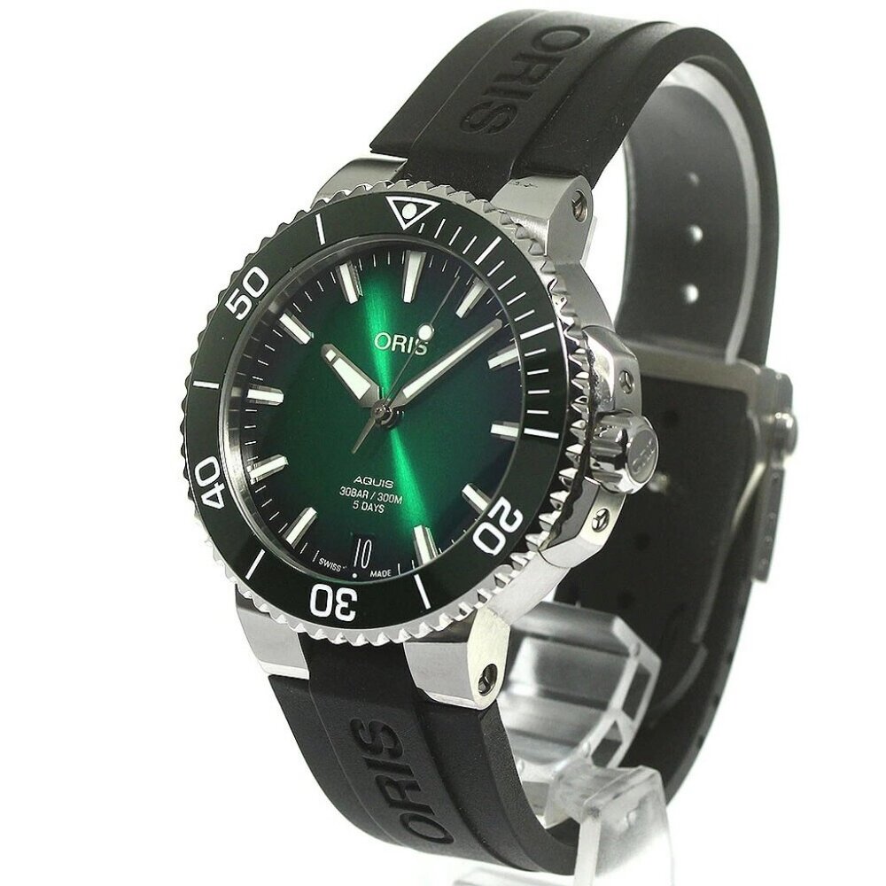 ORIS Aquis 01 400 7769 4157 Date green Dial Automatic Men's Watch